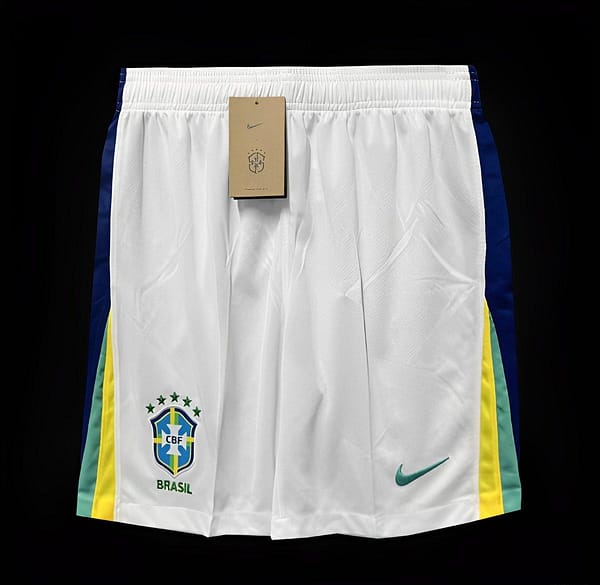 2024 Brazil Away White Shorts
