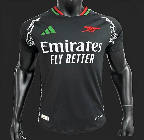 Player Version 24/25 Arsenal Away Black Jersey