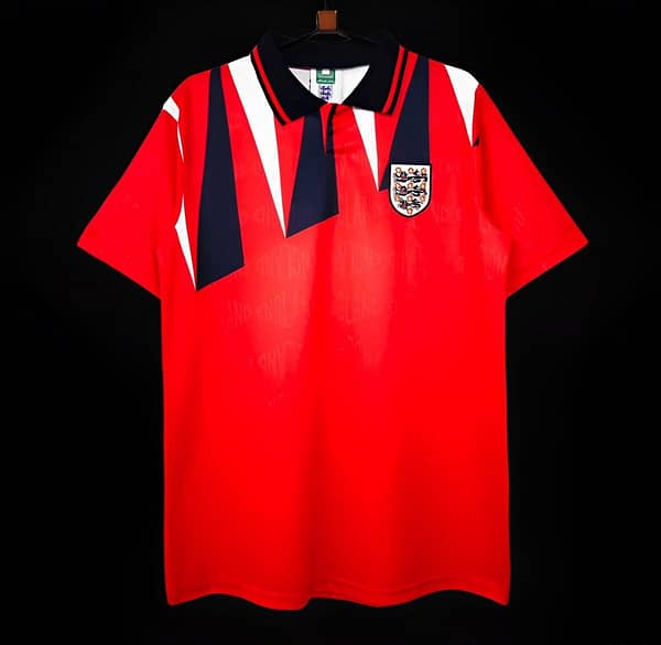 Retro 1992 England Away Red Jersey