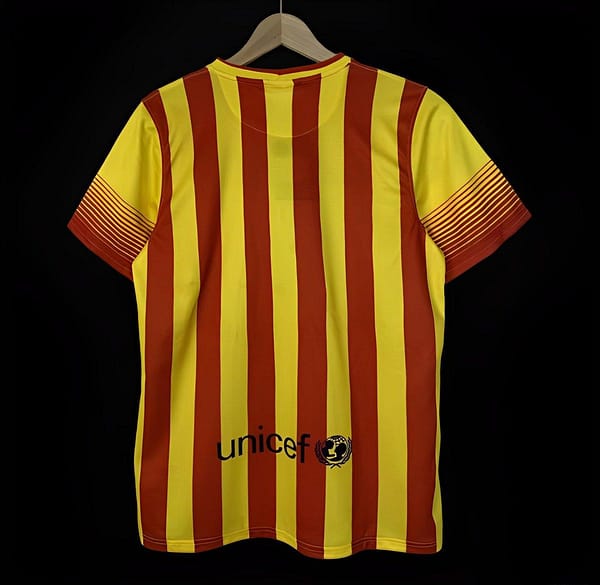 Retro 13/14 Barcelona Away Yellow Jersey - Image 2