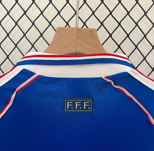 Retro 1998 Kids France Home Jersey - Image 8