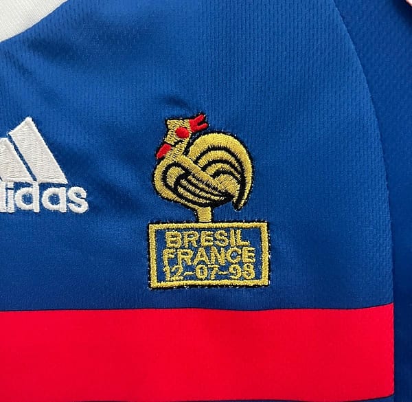 Retro 1998 Kids France Home Jersey - Image 9