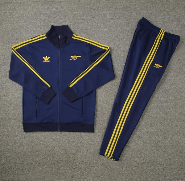 23/24 Arsenal Navy Full Zipper Jacket +Long Pants - Image 2