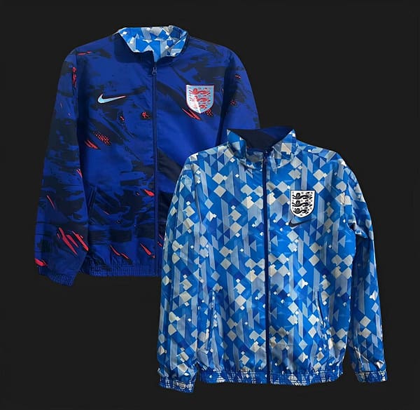 2024 England Reversible Blue/Navy Full Zipper Jacket