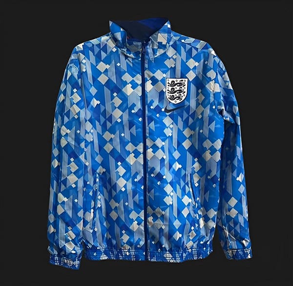 2024 England Reversible Blue/Navy Full Zipper Jacket - Image 2