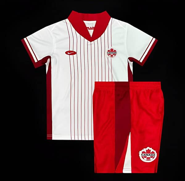 2024 Kids Canada Away White Jersey