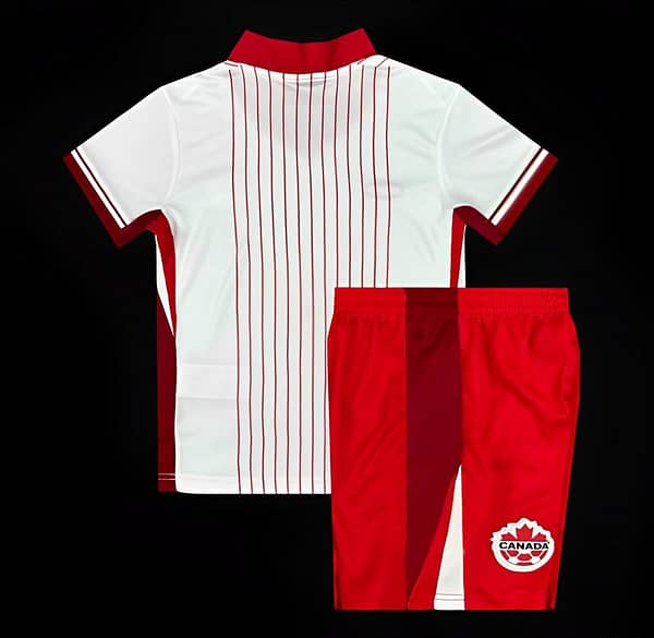 2024 Kids Canada Away White Jersey - Image 2