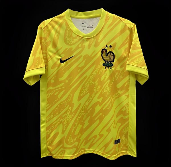 2024 France Yellow Goalkeeper Jersey