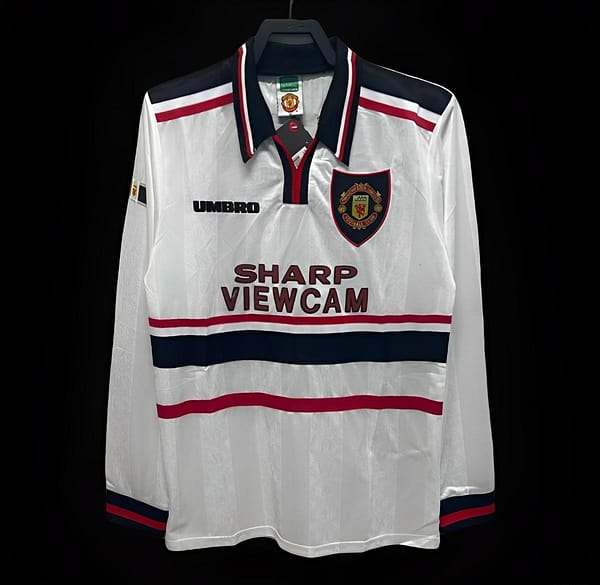 Retro 97/98 Manchester United Third Long Sleeve White Jersey