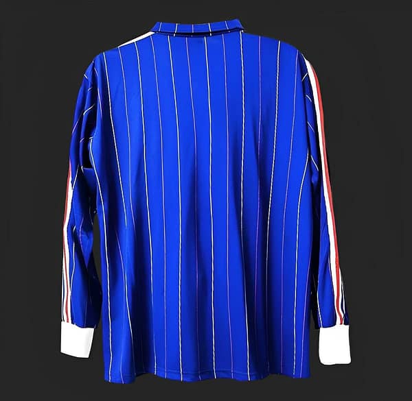 Retro 1982 France Home Long Sleeve Jersey - Image 2