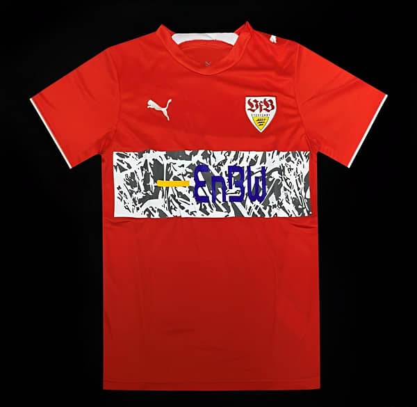 Retro 06/07 VfB Stuttgart Away Red Jersey