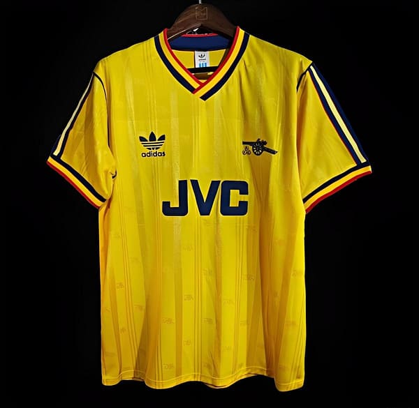 Retro 86/88 Arsenal Away Yellow Jersey