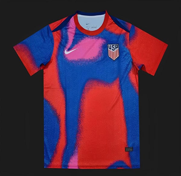 2024 USA Copa America Pre-Match Red/Blue Jersey