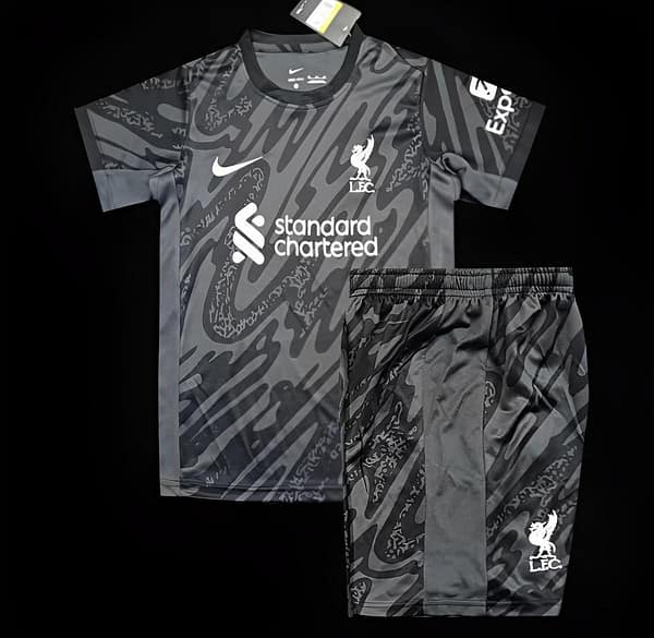 24/25 Kids Liverpool Black Goalkeeper Jersey