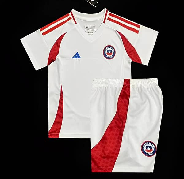 2024 Kids Chile Away White Jersey
