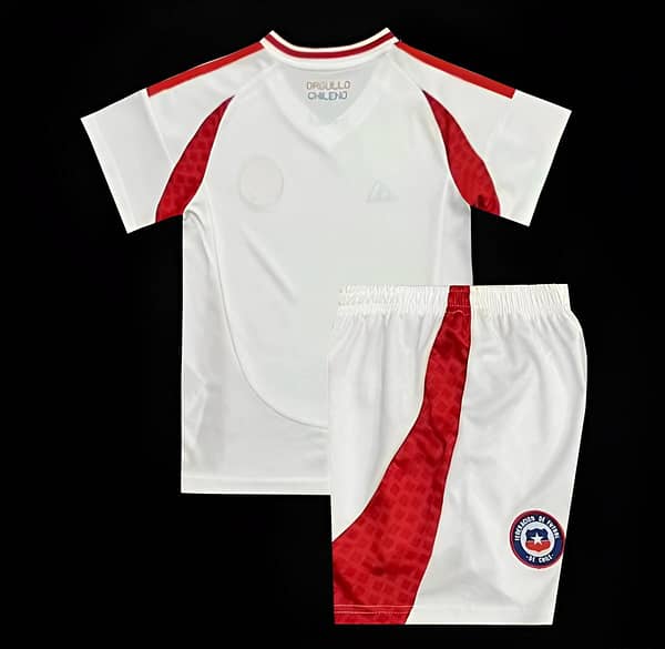 2024 Kids Chile Away White Jersey - Image 2