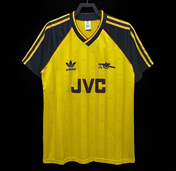 Retro 88/90 Arsenal Away Yellow Jersey