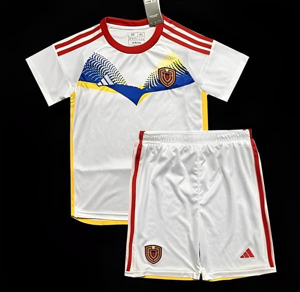 2024 Kids Venezuela Copa America Away White Jersey