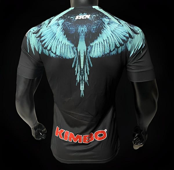 Player Version 20/21 Kappa X Marcelo Burlon Napoli Black Jersey - Image 2