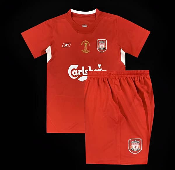 Retro Kids 04/05 Liverpool Home Jersey