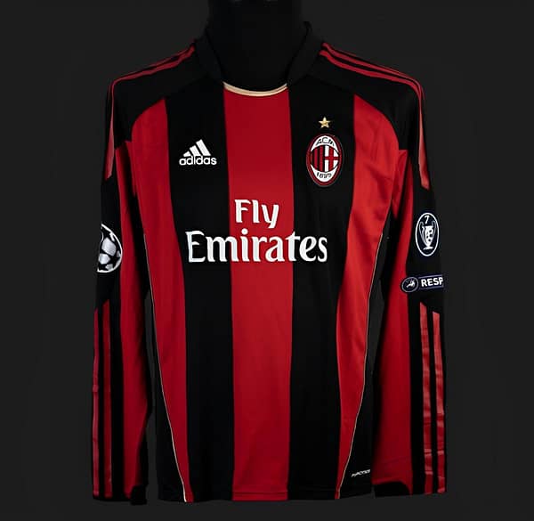 Retro 10/11 AC Milan Home Long Sleeve Jersey