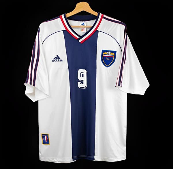 Retro 1999 Yugoslavia Away White Jersey