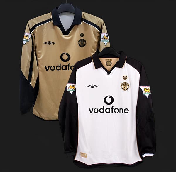 Retro 01/02 Manchester United Third Centenary Long Sleeve Reversible Jersey