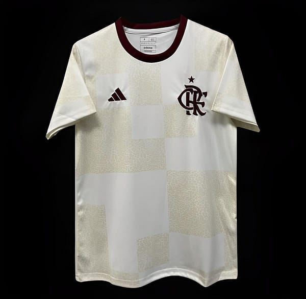 24/25 Flamengo Pre-Match White Training Jersey