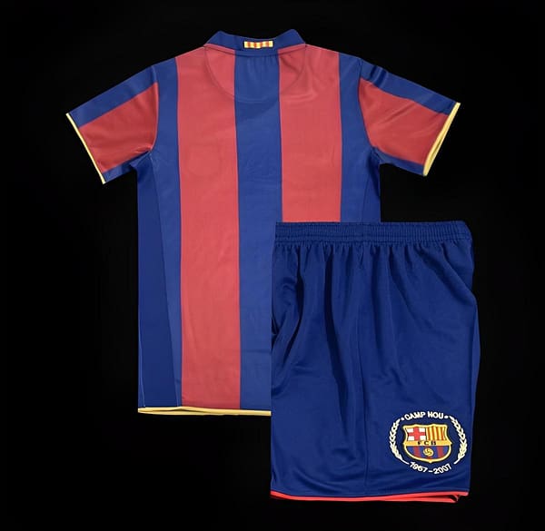 Retro Kids 07/08 Barcelona Home Jersey - Image 2