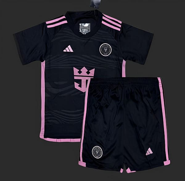 24/25 Kids Inter Miami Away Black Jersey