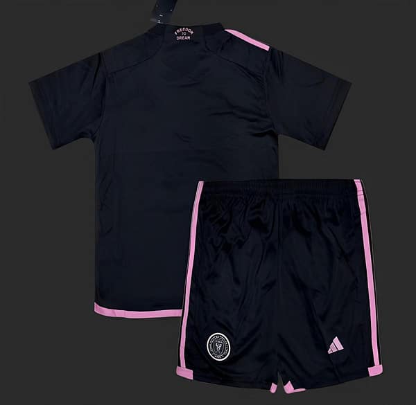 24/25 Kids Inter Miami Away Black Jersey - Image 2