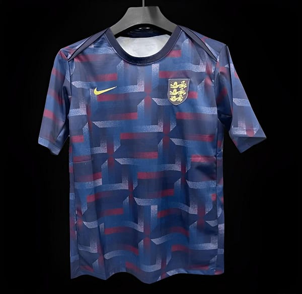 2024 England Navy Grid Special Training Jersey