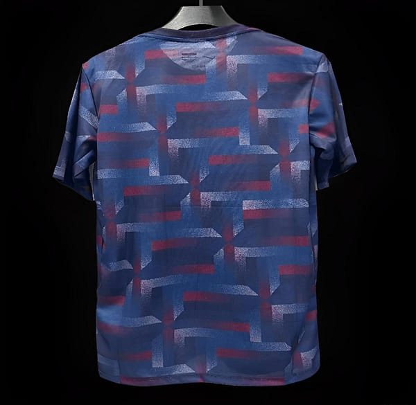 2024 England Navy Grid Special Training Jersey - Image 2