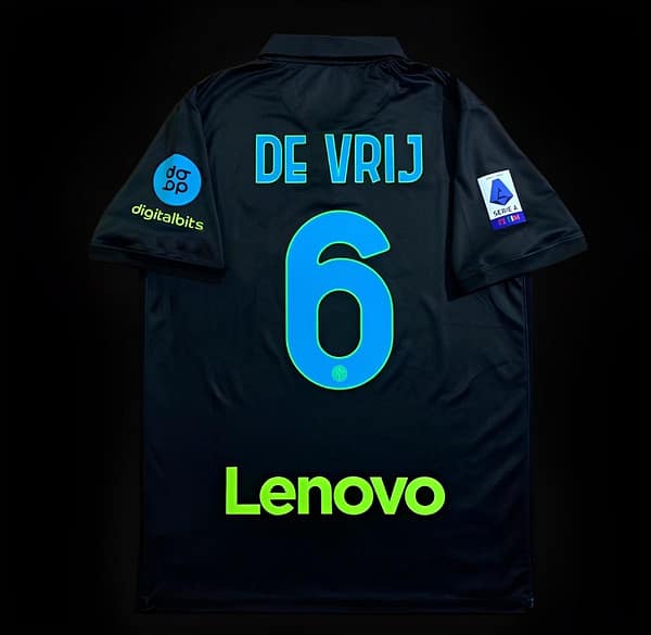Retro 21/22 Inter Milan Third Black Jersey - Image 2