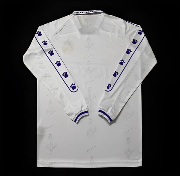 Retro 95/96 Real Madrid Home Long Sleeve Jersey - Image 2