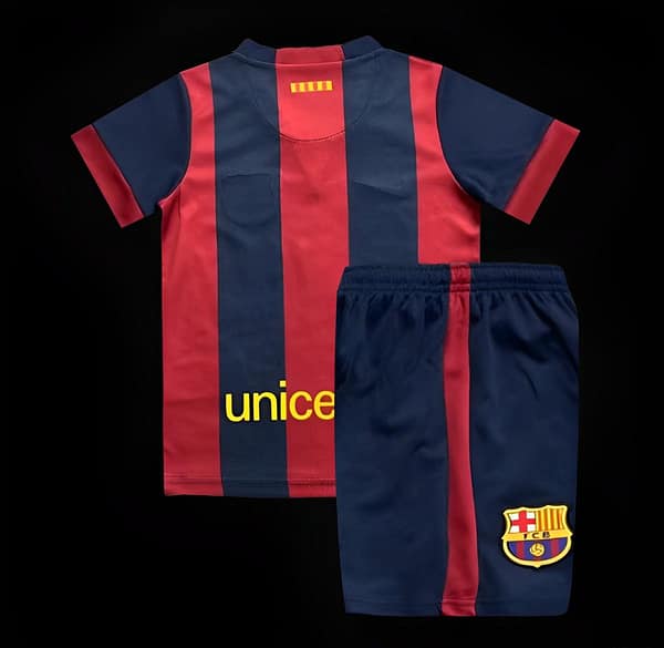 Retro 14/15 Kids Barcelona Home Jersey - Image 2