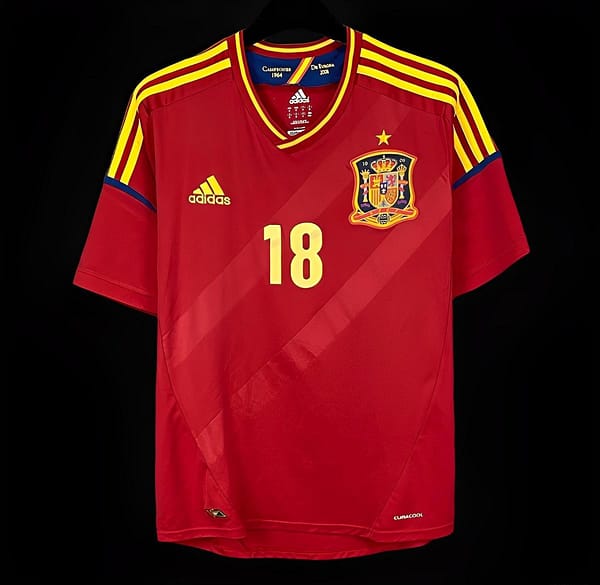 Retro 2012 Spain Home Jersey - Image 3