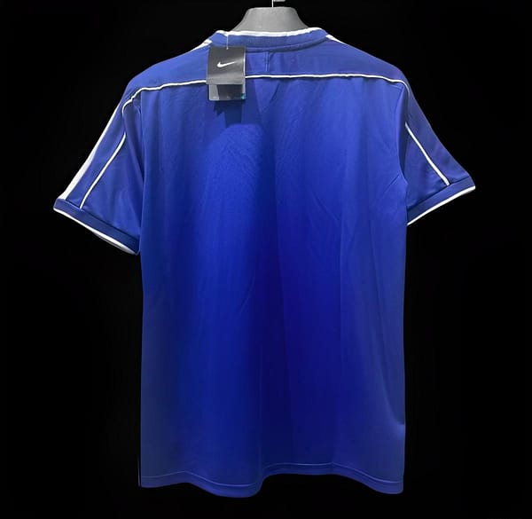 Retro 1998 Brazil Away Blue Jersey - Image 2