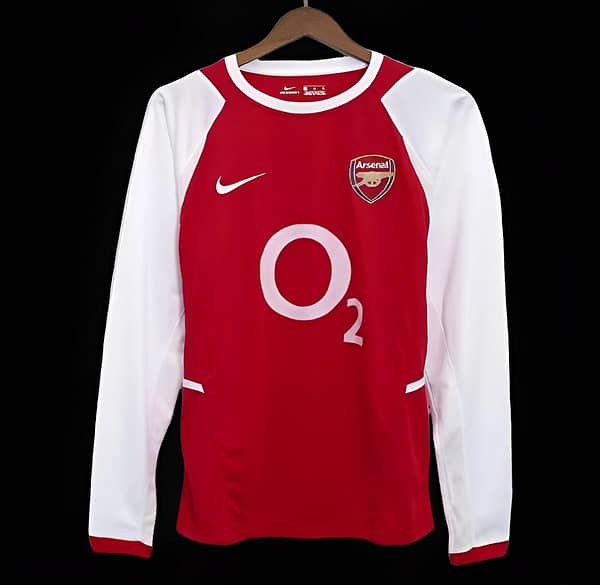 Retro 02/04 Arsenal Home Long Sleeve Jersey