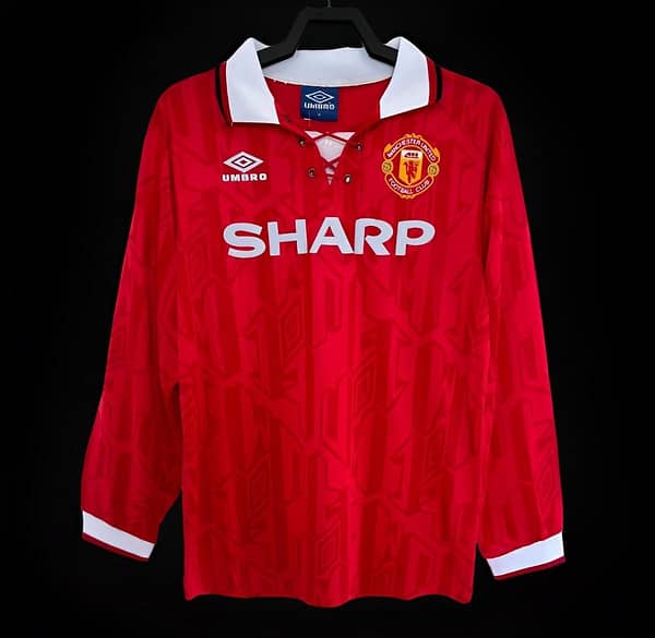 Retro 93/94 Manchester United Home Long Sleeve Jersey