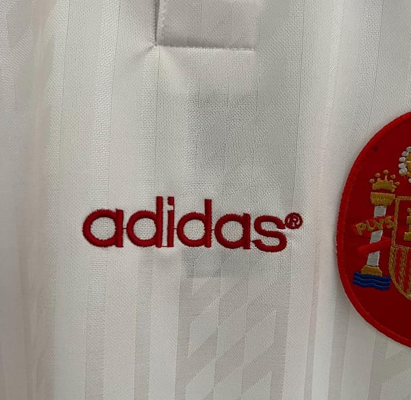 Retro 1994 Spain Away White Jersey - Image 8