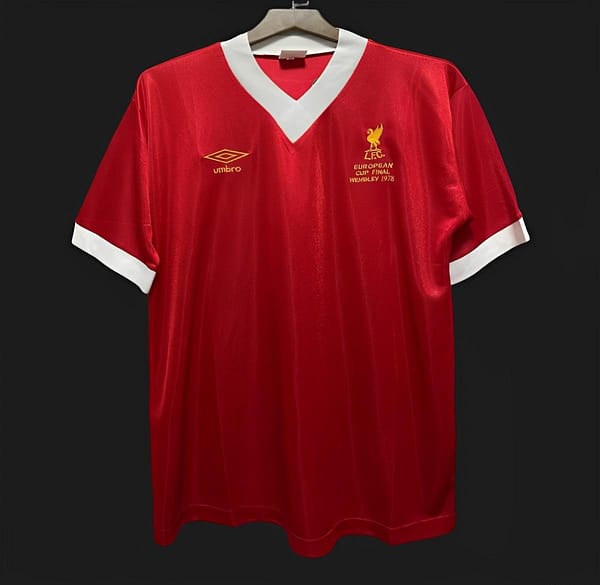 Retro 1978 Liverpool Home European Cup Final Jersey