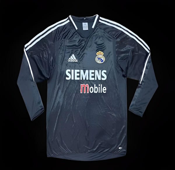 Retro 04/05 Real Madrid Third Black Long Sleeve Jersey