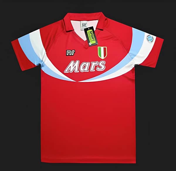 Retro 90/91 Napoli Third Red Jersey