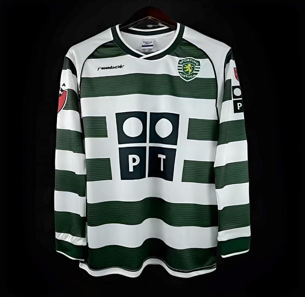 Retro 01/03 Sporting Lisbon Home Long Sleeve Jersey
