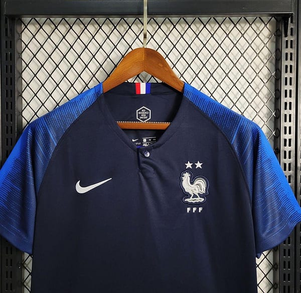 Retro 2018 France Home Jersey - Image 5