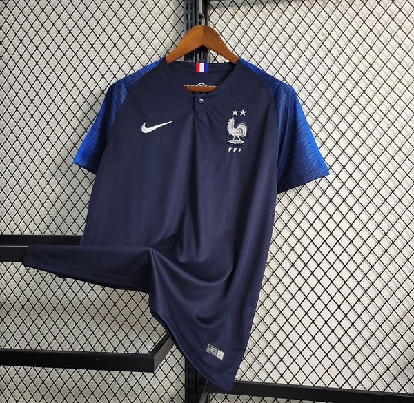 Retro 2018 France Home Jersey - Image 8
