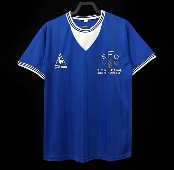 Retro 85/86 Everton Home Soccer Jersey