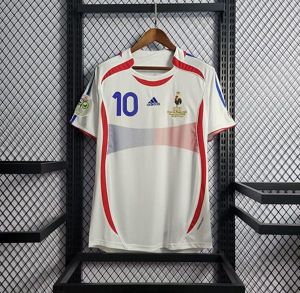Retro 2006 France Away Soccer Jersey With 06 World Cup Patch - Image 10