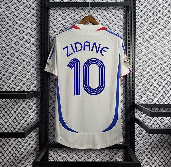 Retro 2006 France Away Soccer Jersey With 06 World Cup Patch - Image 11